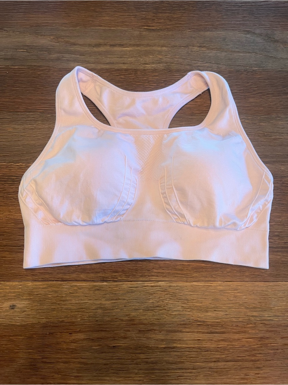 NowSunday Light Pink Racerback Sports Bra with Molded Cups